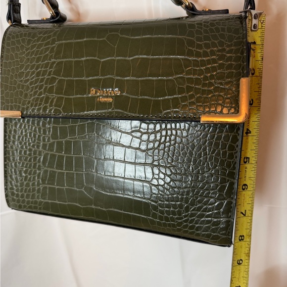 Gorgeous Dune London green faux crocodile embossed top handle bag - Picture 8 of 9
